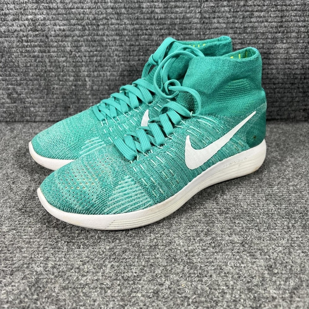 Nike LunarEpic Shoes Womens Size 8.5 Green Knit Running Sneakers 818677-301